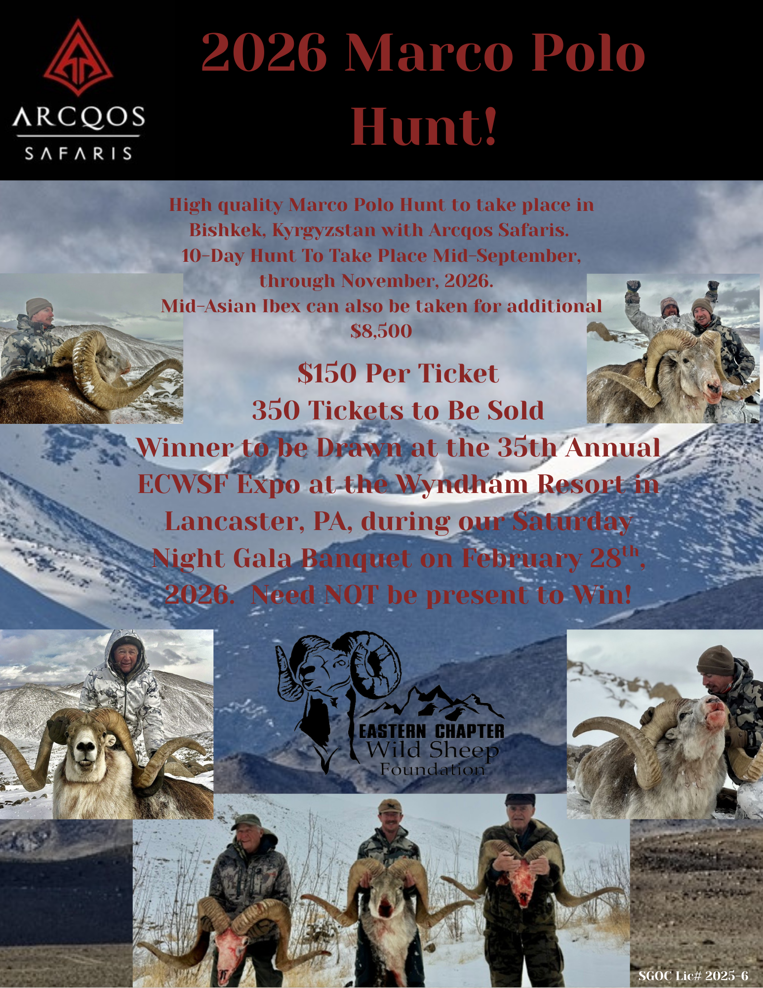 Hunting Raffles | Eastern Chapter Wild Sheep Foundation