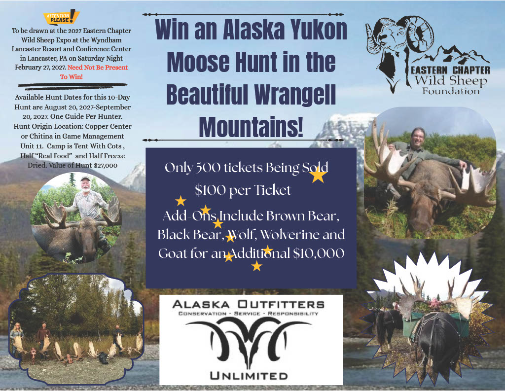 2026 Alaskan Yukon Moose Hunt Raffle